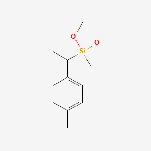 molecular formula C12H20O2Si B3151820 Benzene, (1-(dimethoxymethylsilyl)ethyl)methyl- CAS No. 722542-80-5