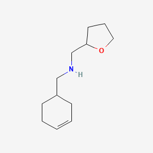 molecular formula C12H21NO B3151966 (Cyclohex-3-en-1-ylmethyl)(tetrahydrofuran-2-ylmethyl)amine CAS No. 725226-18-6