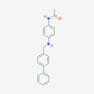 molecular formula C21H20N2O B315200 N-[4-({[1,1'-BIPHENYL]-4-YLMETHYL}AMINO)PHENYL]ACETAMIDE 