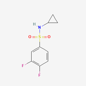 molecular formula C9H9F2NO2S B3152035 N-cyclopropyl-3,4-difluorobenzenesulfonamide CAS No. 726149-96-8