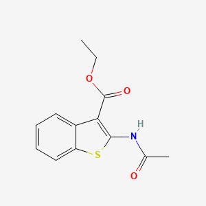 molecular formula C13H13NO3S B3152226 Ethyl 2-(acetylamino)-1-benzothiophene-3-carboxylate CAS No. 7311-77-5