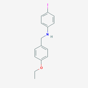molecular formula C15H16INO B315231 N-(4-ethoxybenzyl)-N-(4-iodophenyl)amine 
