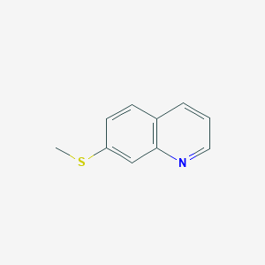 molecular formula C10H9NS B3152340 7-Methylsulfanyl-quinoline CAS No. 73420-45-8