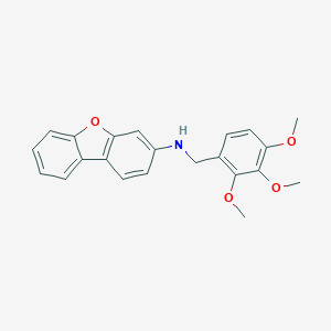 molecular formula C22H21NO4 B315239 N-dibenzo[b,d]furan-3-yl-N-(2,3,4-trimethoxybenzyl)amine 