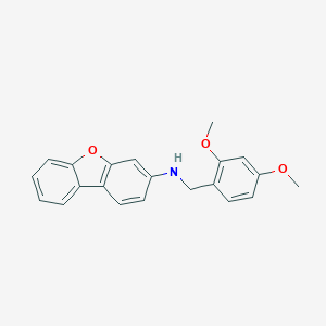 molecular formula C21H19NO3 B315241 N-dibenzo[b,d]furan-3-yl-N-(2,4-dimethoxybenzyl)amine 