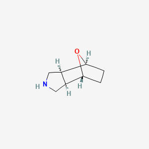 molecular formula C8H13NO B3152424 rac-(1R,2R,6S,7S)-10-oxa-4-azatricyclo[5.2.1.0~2,6~]decane CAS No. 73611-42-4