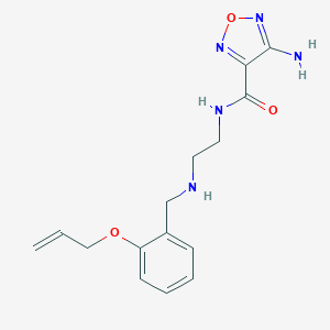 molecular formula C15H19N5O3 B315250 N-(2-{[2-(allyloxy)benzyl]amino}ethyl)-4-amino-1,2,5-oxadiazole-3-carboxamide 