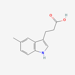 molecular formula C12H13NO2 B3152561 3-(5-Methyl-3-indolyl)propanoic Acid CAS No. 7394-79-8