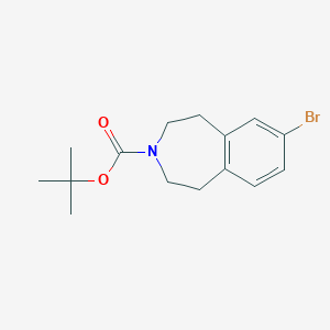 molecular formula C15H20BrNO2 B3152631 tert-Butyl 7-bromo-1,2,4,5-tetrahydro-3H-benzo[d]azepine-3-carboxylate CAS No. 740842-88-0