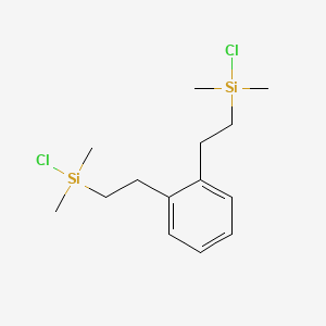 molecular formula C14H24Cl2Si2 B3152652 Benzene, bis(2-(chlorodimethylsilyl)ethyl)- CAS No. 74129-20-7