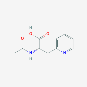 molecular formula C10H12N2O3 B3152655 (2S)-2-acetamido-3-(pyridin-2-yl)propanoic acid CAS No. 74164-26-4