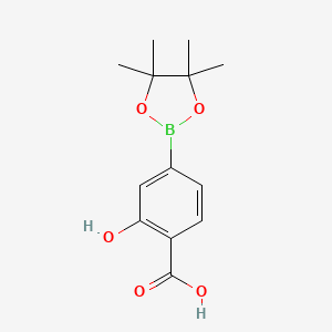 B3152677 2-Hydroxy-4-(4,4,5,5-tetramethyl-1,3,2-dioxaborolan-2-YL)benzoic acid CAS No. 741698-75-9