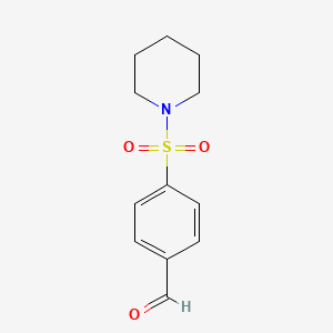 molecular formula C12H15NO3S B3152683 4-(Piperidine-1-sulfonyl)benzaldehyde CAS No. 741705-00-0