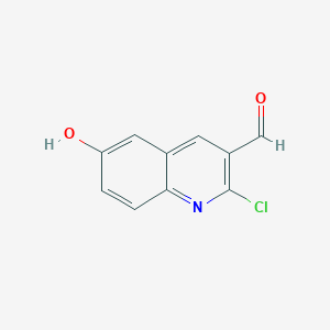 molecular formula C10H6ClNO2 B3152688 2-Chloro-6-hydroxyquinoline-3-carbaldehyde CAS No. 741705-20-4