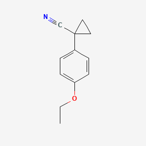 molecular formula C12H13NO B3152714 1-(4-Ethoxyphenyl)cyclopropanecarbonitrile CAS No. 74205-06-4