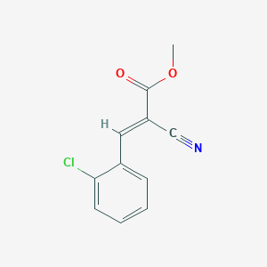 molecular formula C11H8ClNO2 B3152825 Methyl 2-chloro-alpha-cyanocinnamate CAS No. 74446-19-8