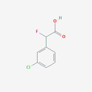2-(3-Chlorophenyl)-2-fluoroacetic acid