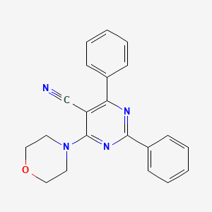 4-Morpholino-2,6-diphenyl-5-pyrimidinecarbonitrile