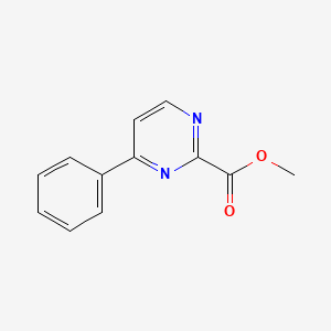 molecular formula C12H10N2O2 B3152917 Methyl 4-phenylpyrimidine-2-carboxylate CAS No. 74647-40-8