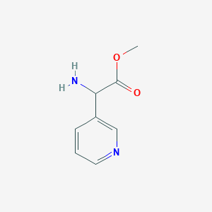molecular formula C8H10N2O2 B3152936 Methyl 2-amino-2-(pyridin-3-yl)acetate CAS No. 746584-27-0