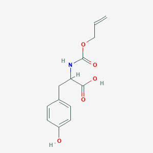 molecular formula C13H15NO5 B3152958 N-{[(Prop-2-en-1-yl)oxy]carbonyl}tyrosine CAS No. 7469-28-5