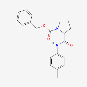 molecular formula C20H22N2O3 B3152960 Benzyl 2-(p-tolylcarbamoyl)pyrrolidine-1-carboxylate CAS No. 7472-74-4