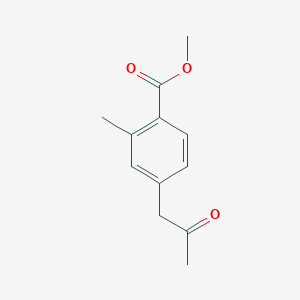 molecular formula C12H14O3 B3152965 Methyl 2-methyl-4-(2-oxopropyl)benzoate CAS No. 74733-50-9