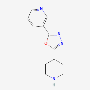 3-(5-Piperidin-4-yl-[1,3,4]oxadiazol-2-yl)pyridine