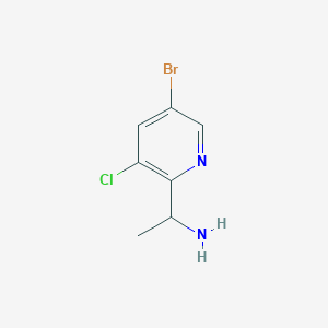 1-(5-Bromo-3-chloropyridin-2-yl)ethanamine