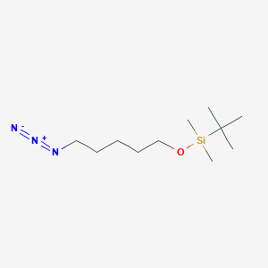 molecular formula C11H25N3OSi B3153064 [(5-Azidopentyl)oxy](tert-butyl)dimethylsilane CAS No. 749252-71-9