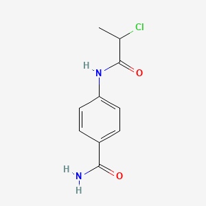 4-[(2-Chloropropanoyl)amino]benzamide