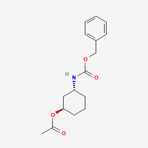 (1R,3R)-3-(((Benzyloxy)carbonyl)amino)cyclohexyl acetate
