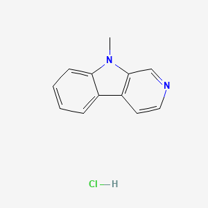 molecular formula C12H11ClN2 B3153153 9-Methyl-9H-pyrido[3,4-B]indole hydrochloride CAS No. 752213-27-7