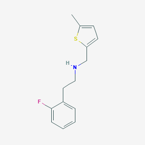 2-(2-fluorophenyl)-N-[(5-methylthiophen-2-yl)methyl]ethanamine