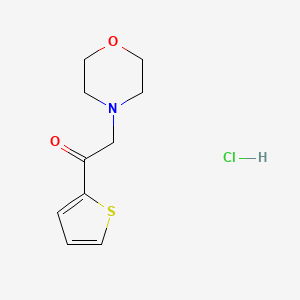 molecular formula C10H14ClNO2S B3153220 2-Morpholino-1-(thiophen-2-yl)ethanone hydrochloride CAS No. 754231-85-1