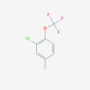 molecular formula C8H6ClF3O B3153227 2-Chloro-4-methyl-1-(trifluoromethoxy)benzene CAS No. 75462-60-1