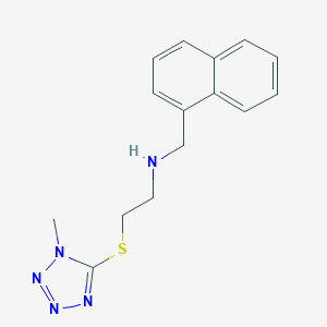 2-[(1-methyl-1H-tetraazol-5-yl)sulfanyl]-N-(1-naphthylmethyl)ethanamine