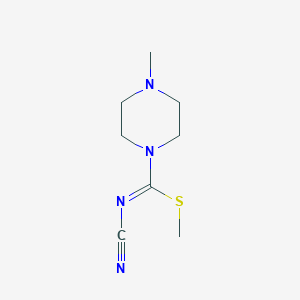 methyl N-cyano-4-methyltetrahydro-1(2H)-pyrazinecarbimidothioate