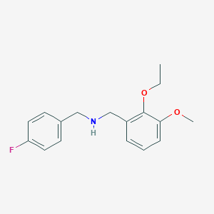 1-(2-ethoxy-3-methoxyphenyl)-N-(4-fluorobenzyl)methanamine