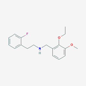 N-(2-ethoxy-3-methoxybenzyl)-N-[2-(2-fluorophenyl)ethyl]amine