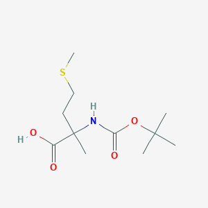 molecular formula C11H21NO4S B3153358 Boc-alpha-methyl-DL-methionine CAS No. 75691-21-3