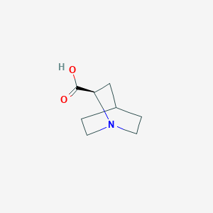 molecular formula C8H13NO2 B3153388 (2R)-1-Azabicyclo[2.2.2]octane-2-carboxylic acid CAS No. 757899-36-8