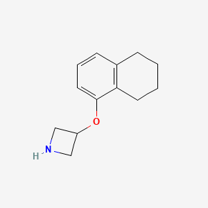 molecular formula C13H17NO B3153447 3-(5,6,7,8-Tetrahydronaphthalen-1-yloxy)azetidine CAS No. 758669-36-2