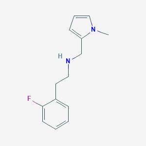 molecular formula C14H17FN2 B315346 N-[2-(2-fluorophenyl)ethyl]-N-[(1-methyl-1H-pyrrol-2-yl)methyl]amine 