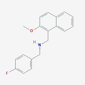 1-(4-fluorophenyl)-N-[(2-methoxynaphthalen-1-yl)methyl]methanamine