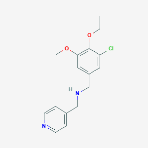 N-(3-chloro-4-ethoxy-5-methoxybenzyl)-N-(4-pyridinylmethyl)amine