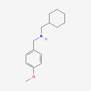 molecular formula C15H23NO B3153516 N-(CYCLOHEXYLMETHYL)(4-METHOXYPHENYL)METHANAMINE CAS No. 760111-28-2