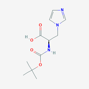Boc-(R)-2-amino-3-(imidazol-1-yl)propanoic acid