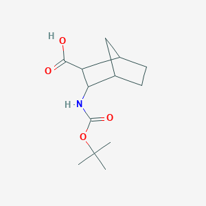 B3153600 3-{[(Tert-butoxy)carbonyl]amino}bicyclo[2.2.1]heptane-2-carboxylic acid CAS No. 76198-37-3
