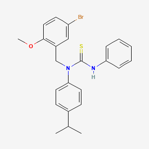 N-(5-bromo-2-methoxybenzyl)-N-(4-isopropylphenyl)-N'-phenylthiourea